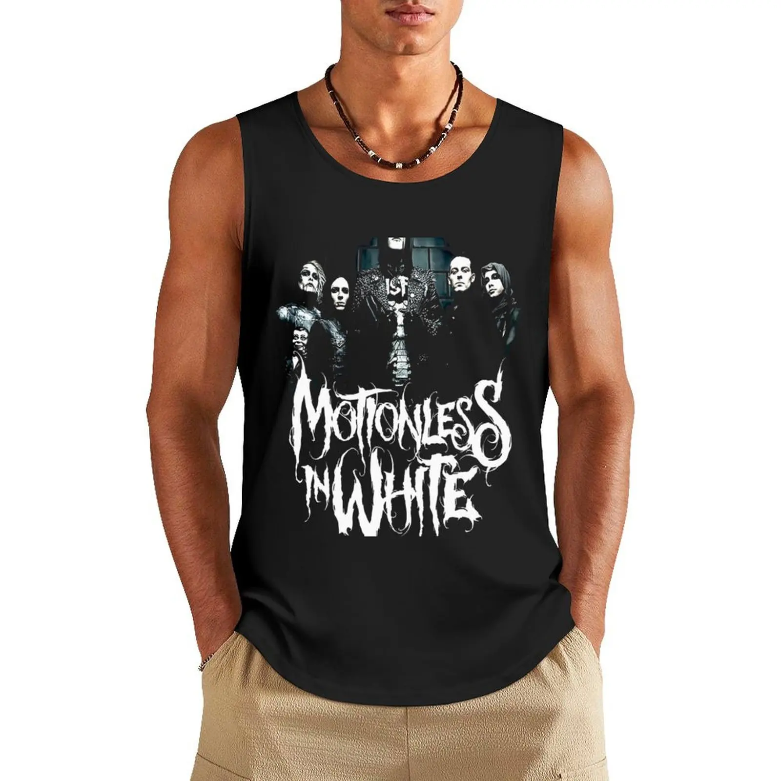 

Motionless in White Member Perfect Gift For Fan Tank Top fitness gym men