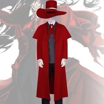 Anime Alucard Costume Cospaly uniforme da uomo per carnevale di Halloween