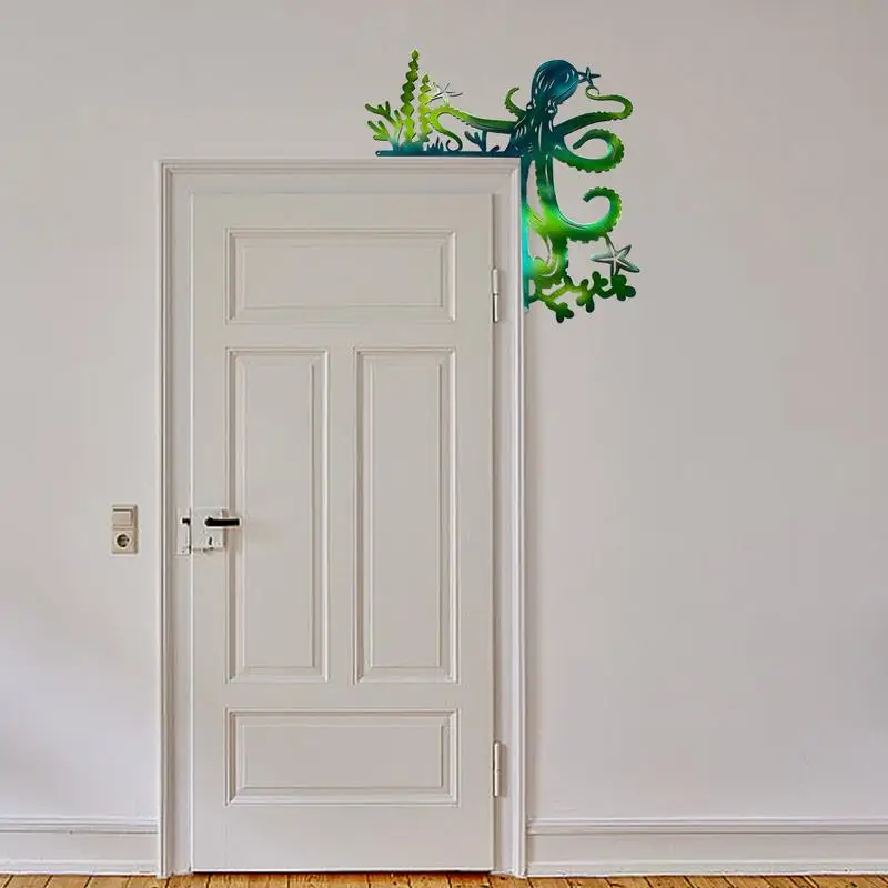 Turtle Door Frame Decoration Metal Door Corner Sign Shelf Hanging Frame Art Wall Decor Metal Wall Hanging Ornaments