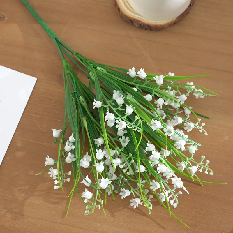 32 cm Künstliche Kunststoff Blume Hause Vase Tisch Outdoor Garten Hochzeit brautstrauß festival Party Diy geschenk Scrapbooking Dekor – Detail 6