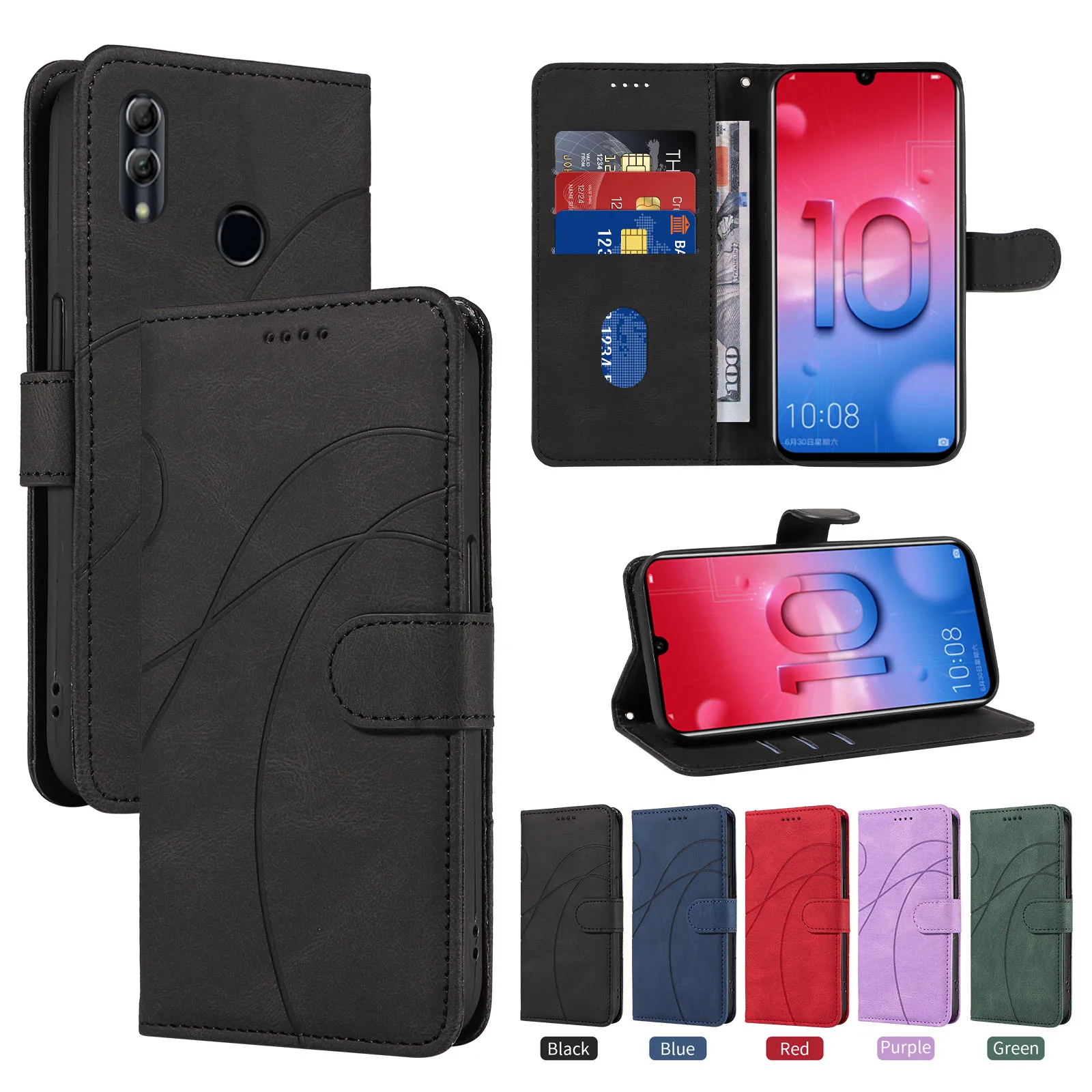 Luxury Flip Wallet Leather Case for Huawei - Premium Protective Phone Cover