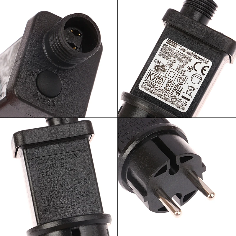 IP44 방수 레이저 조명 유럽 전원 공급 장치, AC 220V 31VDC, 6W, 8 기능 SELV LED 램프 드라이버, EU 플러그 스위치 어댑터