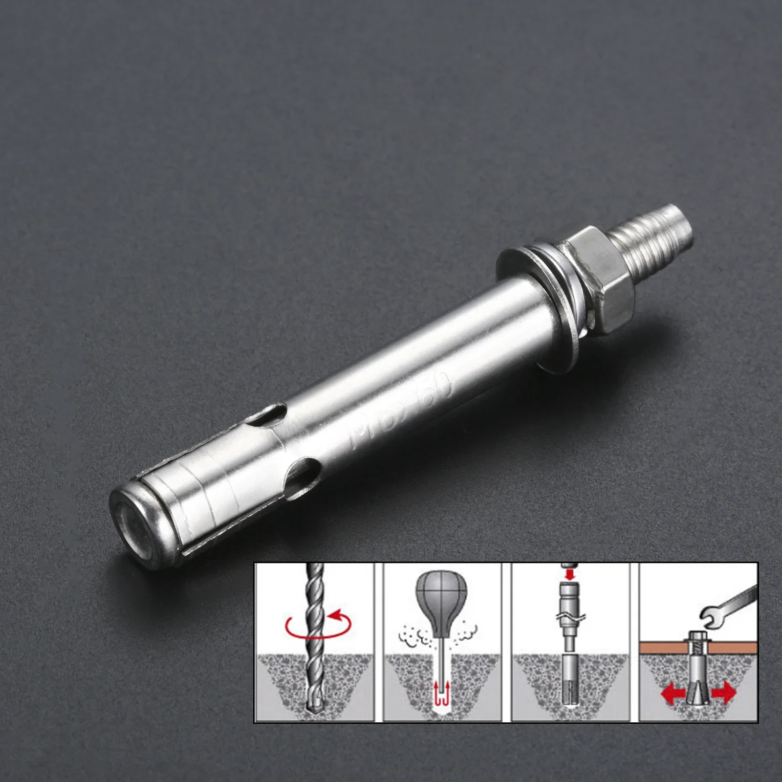 10pcs aco inoxidavel m6 60mm expansao 04