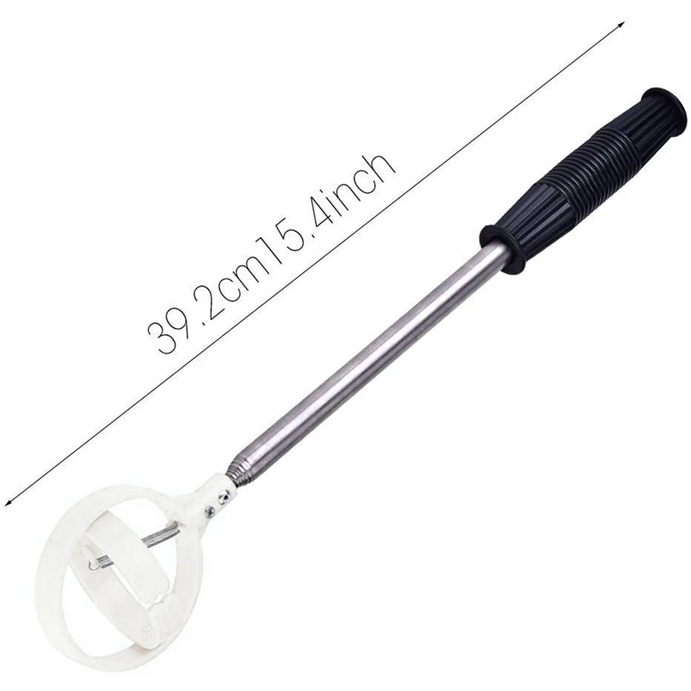 Ball Retriever Telescopic - 8 Sections, Extends To 2 Meters (6.7ft), Sturdy Extensible Stainless Steel Shaft - Black - Walmart Supplies