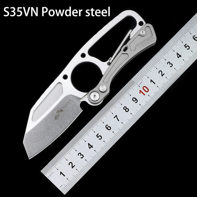 VENOM Outdoor Small Straight Knife S35VN Powder Steel Integrated Knife  Camping Survival Knife Portable Hand Tools knife - AliExpress