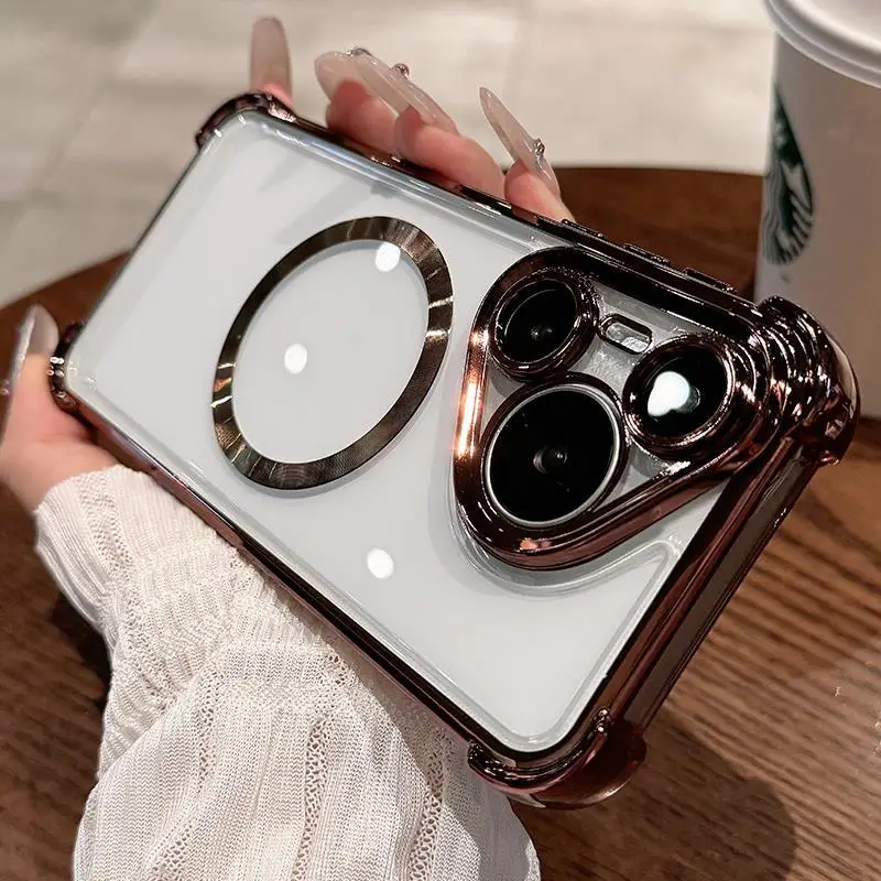 Transparent Acrylic Magnetic Case with Built-in Lens Film