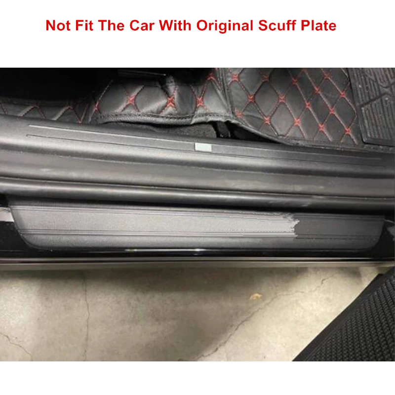 Stainless Steel Door Sill Protectors For Suzuki Vitara 2016-2023 - Front & Rear Scuff Plates 4 thumbnail image