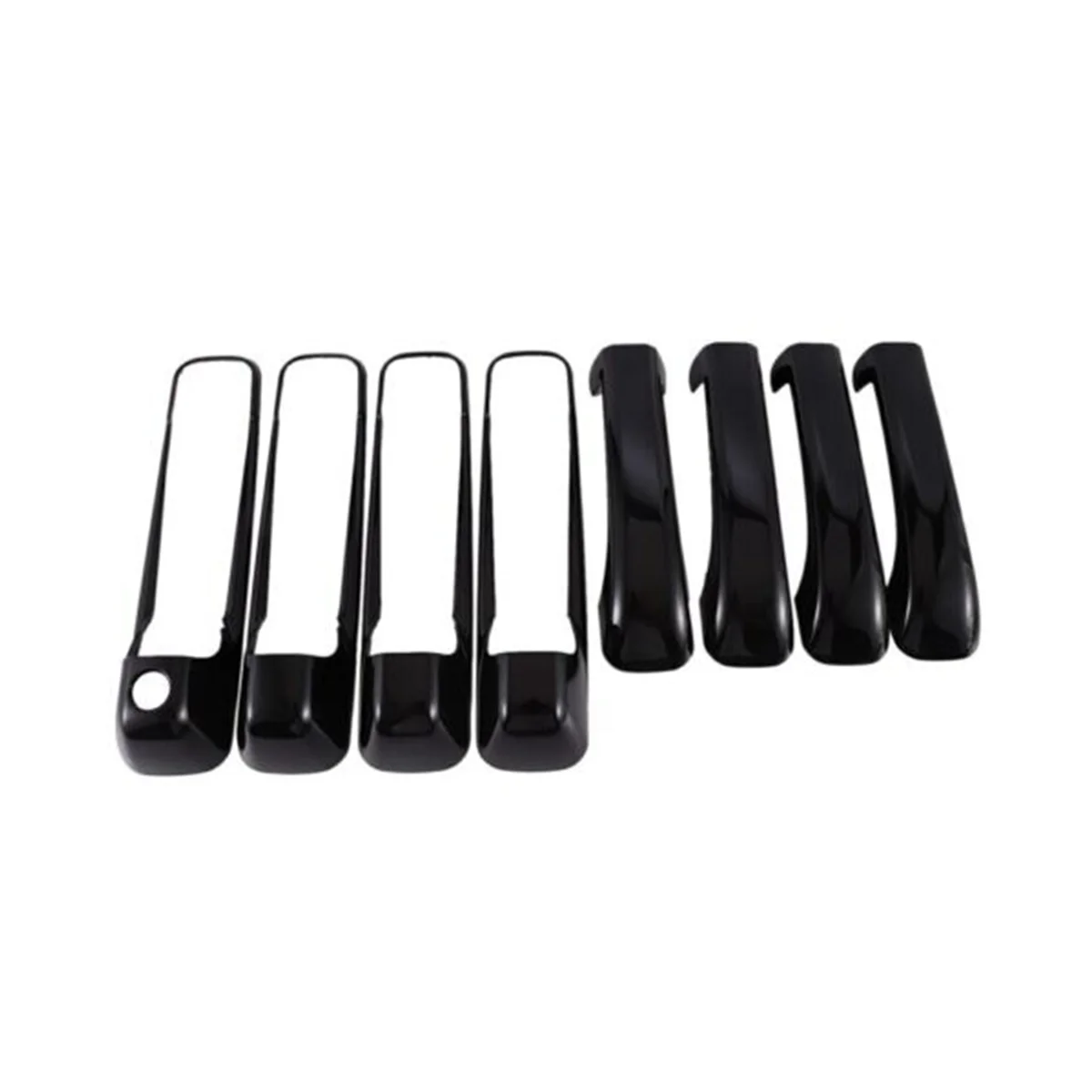 

Крышка дверной ручки для пикапа Dodge Ram 1500 2500 3500 09-18 аксессуары для стайлинга автомобиля снаружи ярко-черный 8 шт.