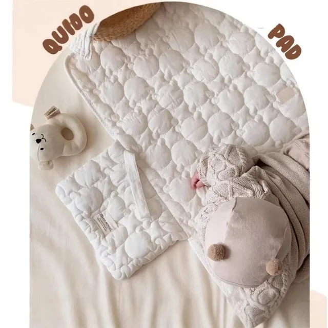 Portable Foldable Baby Diaper Pad Reusable Quilted Changing Pads Solid Color Baby Nappy Pad Travel Accessory 1