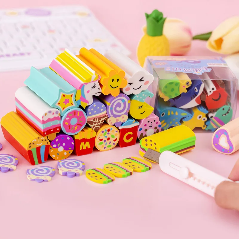 Kawaii Stationery Sets Christmas Gifts Unicorn Lol Cartoon Animal 6-in-1  Included Wallet Pencils Sharpener Eraser Ruller Student - Stationery Set -  AliExpress