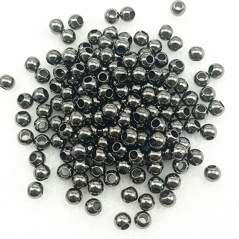 Versatile Big Hole Round Spacer Beads for DIY Jewelry and Crafting