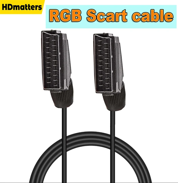 RGB Scart kablo 21-PIN Scart kablo kablosu kablosu kurşun Scart Video  dönüştürücü Samsung TV için 1.5M erkek erkek veri bağlantı kablosu -  AliExpress