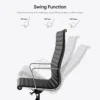 High Back Classic Genuine Leather Office Chair Ergonomic Office Chair Adjustable Swivel Leather Computer Desk Gaming Chair 5