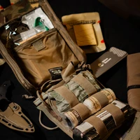 Аптечка первой помощи Rhino Rescue 002M, сумка IFAK для кемпинга с Molle, сумка для выживания для кемпинга, пешего туризма и рыбалки, комплект для походов на открытом воздухе — изображение 4