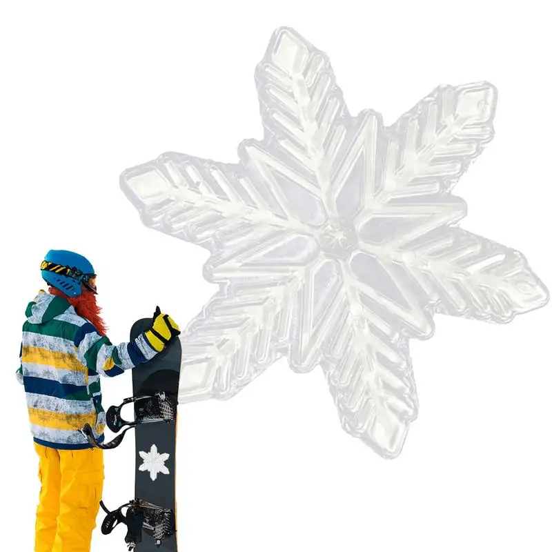 Snowboarding Stomp Pads Snowflake Shape Stomp Mat Pad Enhanced Grip Snowboarding Pads for Optimal Gripboard Control