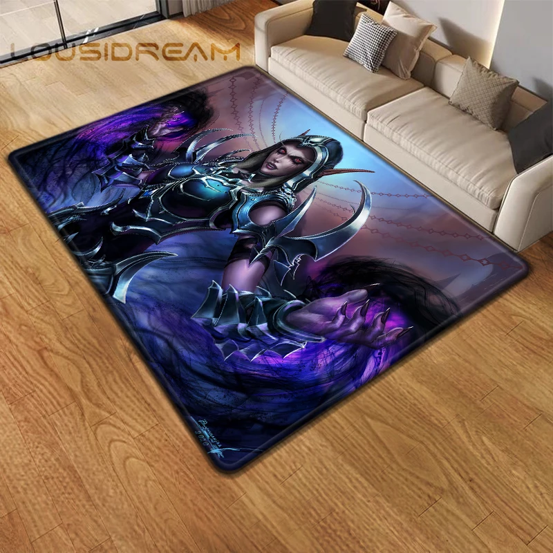 thumbnail image 1 of Game World of Warcraft Carpet for Living Room Rugs Camping Stranger Things Picnic Mat Anti-Slip E-sports Rug Yoga Mat Fans Gift, 1 of 5