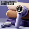 Electric Lint Remover Shaver with LED Digital Display Sweater Couch Fabric Pill Shaver for Sweater Couch Clothes Carpet 3