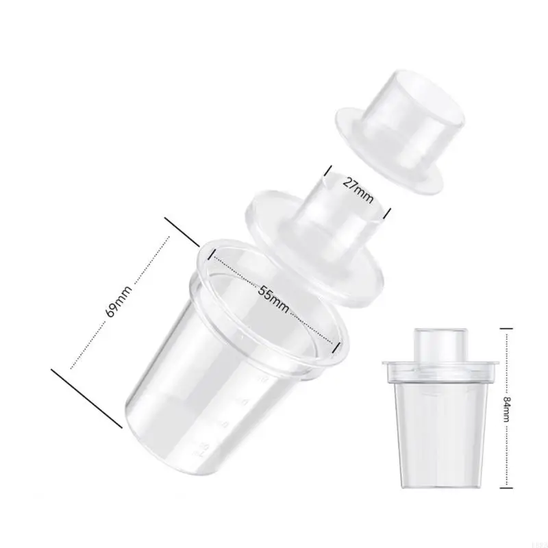L8RB Pack of 6pcs Baby Container Clear Infants Formula Dispensers Storage Box