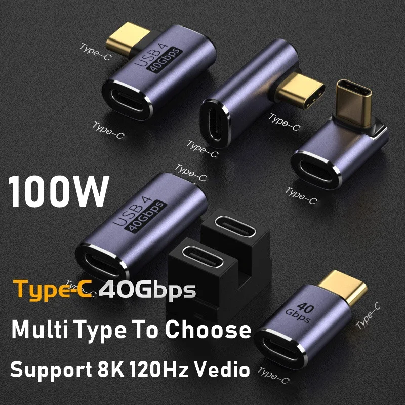 USB C OTG Adapter 100W For Macbook Xiaomi Samsung 8K 60HZ Charging Data Transfer
