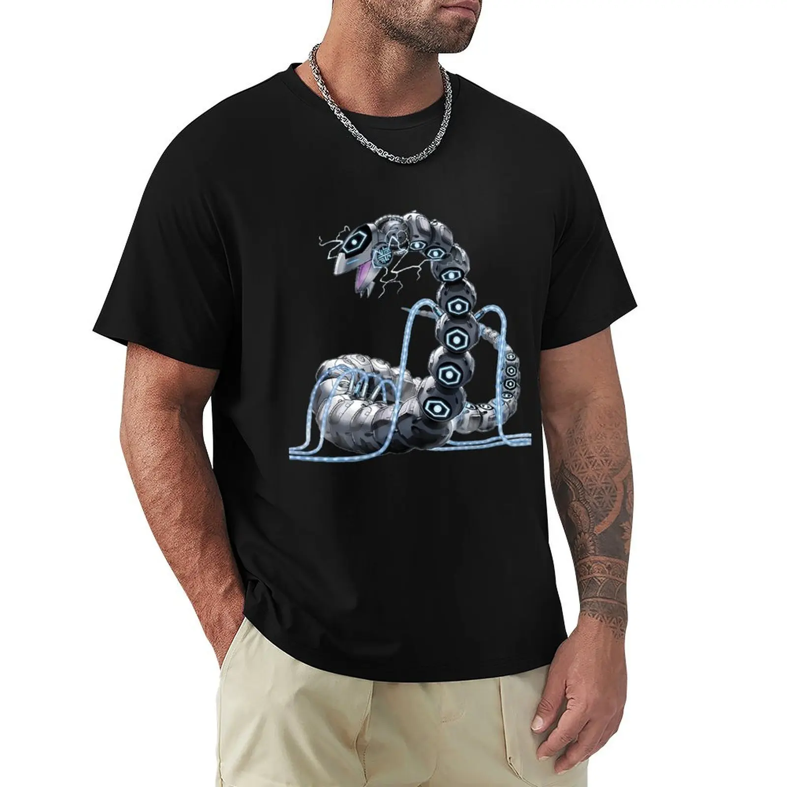 

Cyber Dragon Herz T-Shirt blacks graphics tops vintage clothes mens cotton t shirts