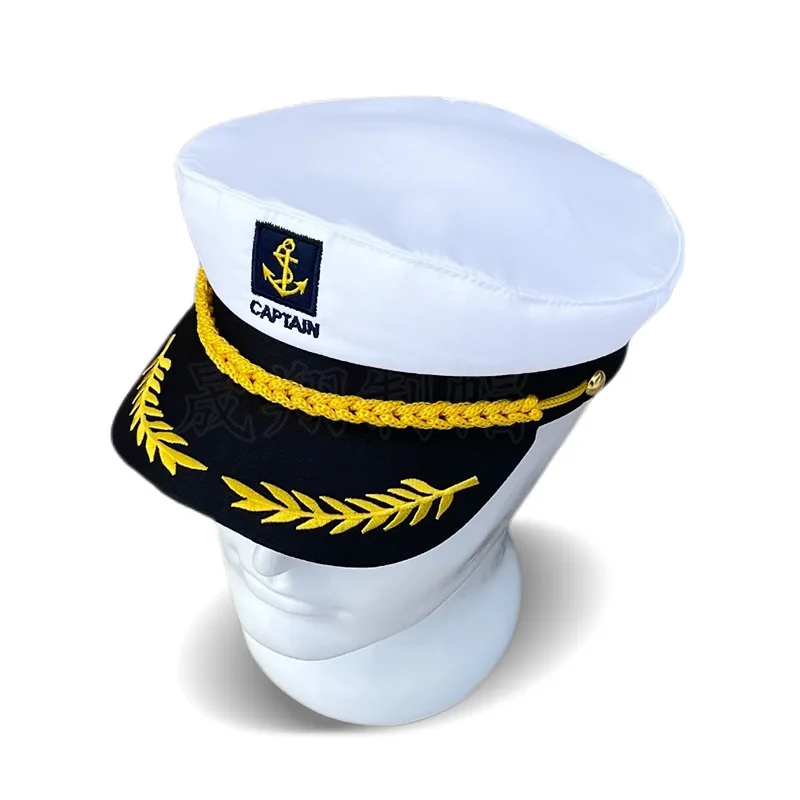 Captain Hats Adjustable Sailors Baseball Caps For Yacht Theme Party Costume Performance Accessory baseball cap sailor hat costume hat