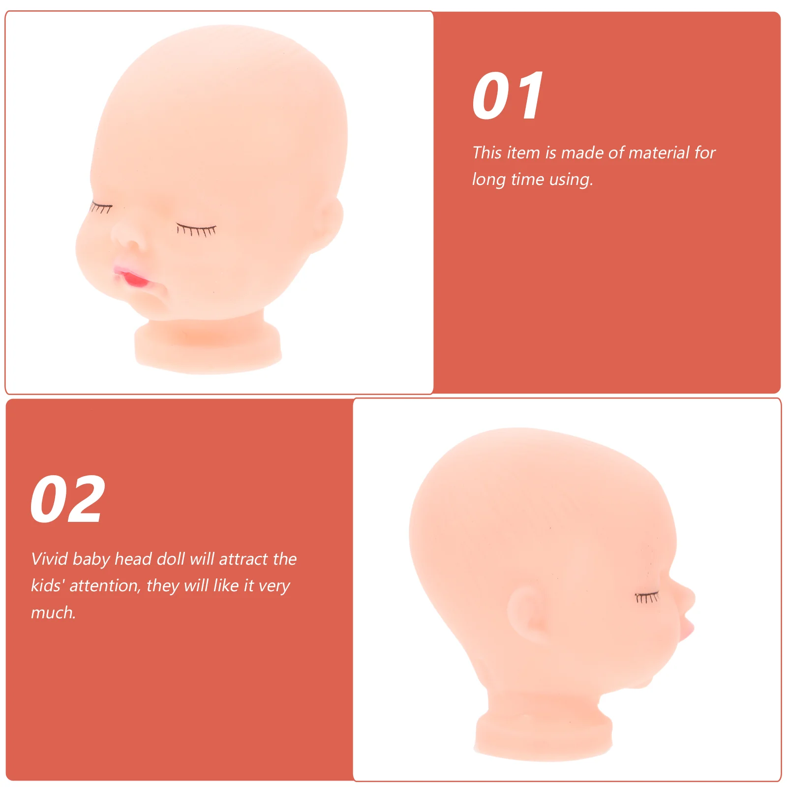 미니 잠자는  인형 머리, DIY 핸드 페인팅 인형, 바디 부품 공예, 키체인 액세서리, 어린이 선물