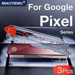 Premium Screen Protector Set - Ultra - Clear Toughened Glass with No Dust Bubbles & Easy Installation Kit (3 - Pack) - Google Pixel 8 Pro