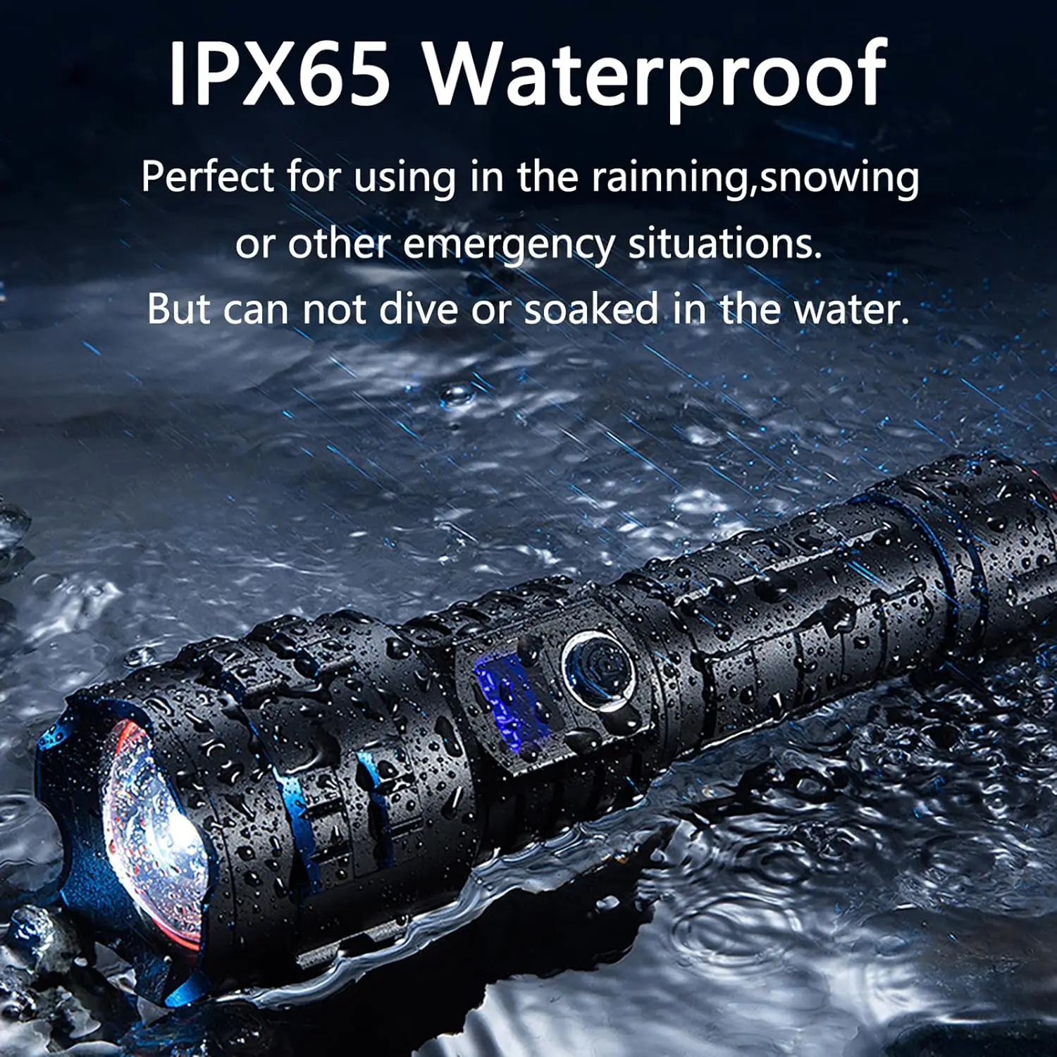 Flashlight Superpower 500000 High-Brightness 5000 Meters Long-Range Tactical Flashlight Rechargeable Searching Spotlights Lamp