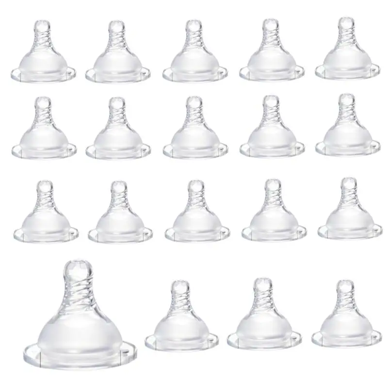 Wide-bore Nipple Can Be Equipped With Various Wide-mouth Bottle Spiral Frosted Thickened Breast Milk Real-feeling Nipple