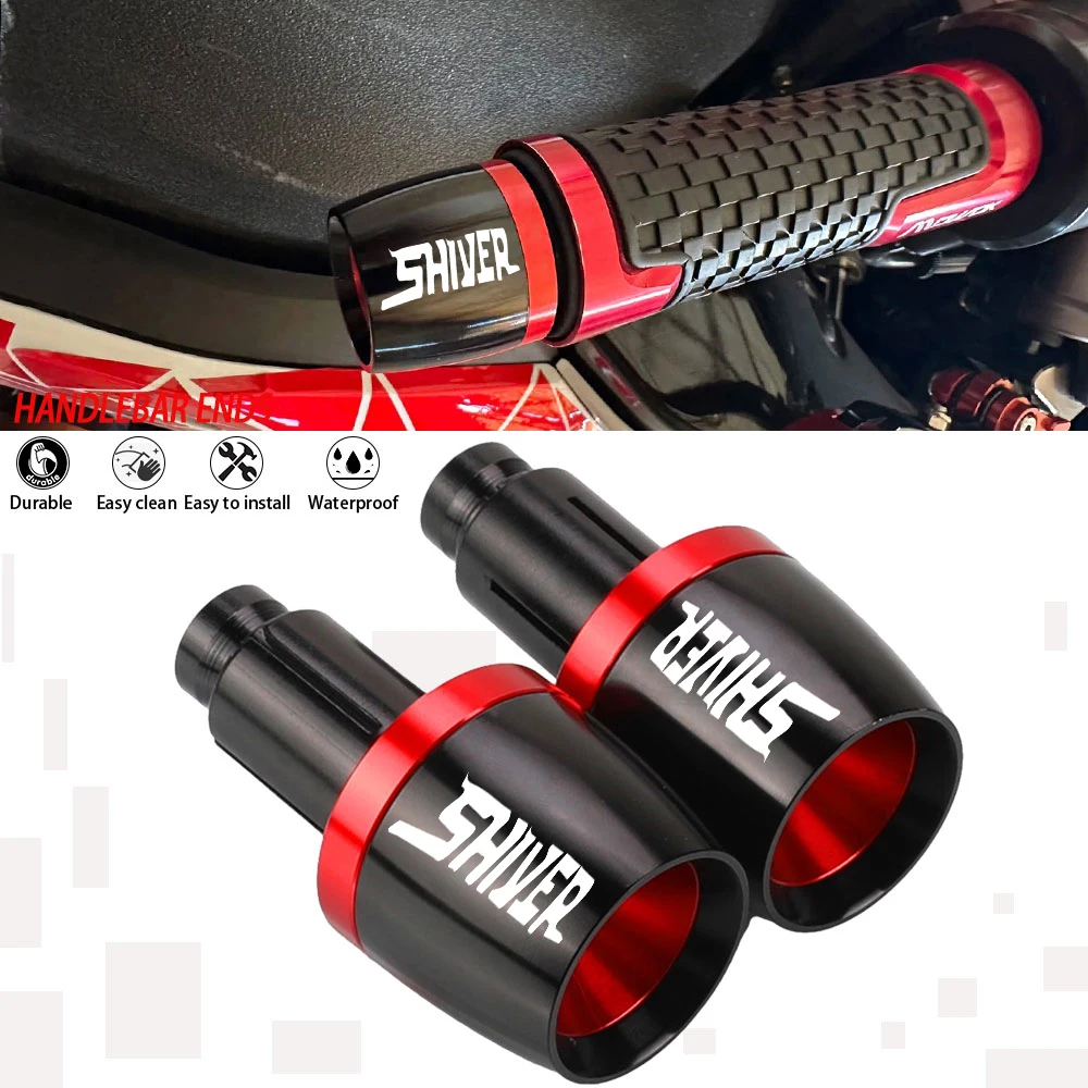 

For Aprilia Shiver SL 750 2007-2017 Shiver 900 2018-2024 SHIVER 750 900 ABS Plug Slider Caps Handlebar Grips Handle grip Ends