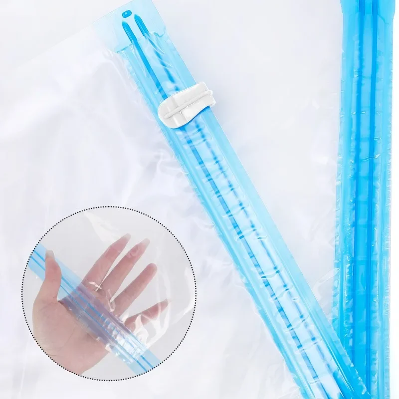 No Need Pump Vacuum Bags Space Saving Clothes Storage Bag Large Plastic Seal Organize Pounch Compression Empty Travel Accessorie 4