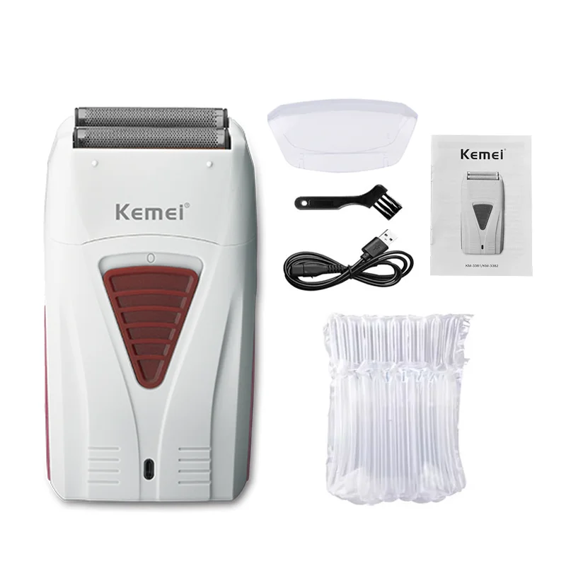 Kemei KM-PG809A KM-PG232 KM-3382 Professional Hair Clipper Set USB Charging Rechargeable Electric Shaver Cordless Beard Trimmer