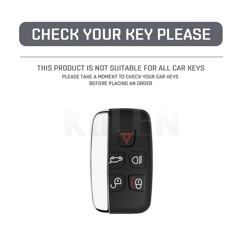 Custodia per chiave auto in stile ABS in fibra di carbonio per Land Rover Range Rover Sport Evoque Freelander Discovery per Jaguar XF XJ XE - Sd891d384067846f68b22a1b5393a0f28u