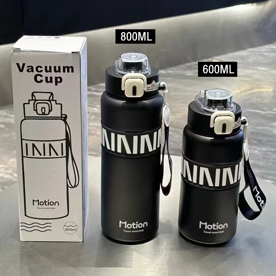 Stainless Steel 316 Sport Vacuum Flask With Straw Portable Gym Fitness Climbing Cycing Thermal Bottle Travel Tumbler 800ml/600ml water bottle thermal mug stainless steel thermos bottle thermal water bottle stainless steel water bottle stainless steel cup stainless steel thermos cup stainless steel thermal container