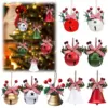 Christmas Bells Giant Rattle Xmas Party Decoartion Craft Hanging Ornament Tree Pendant Jingle Berry Bow Tie 1