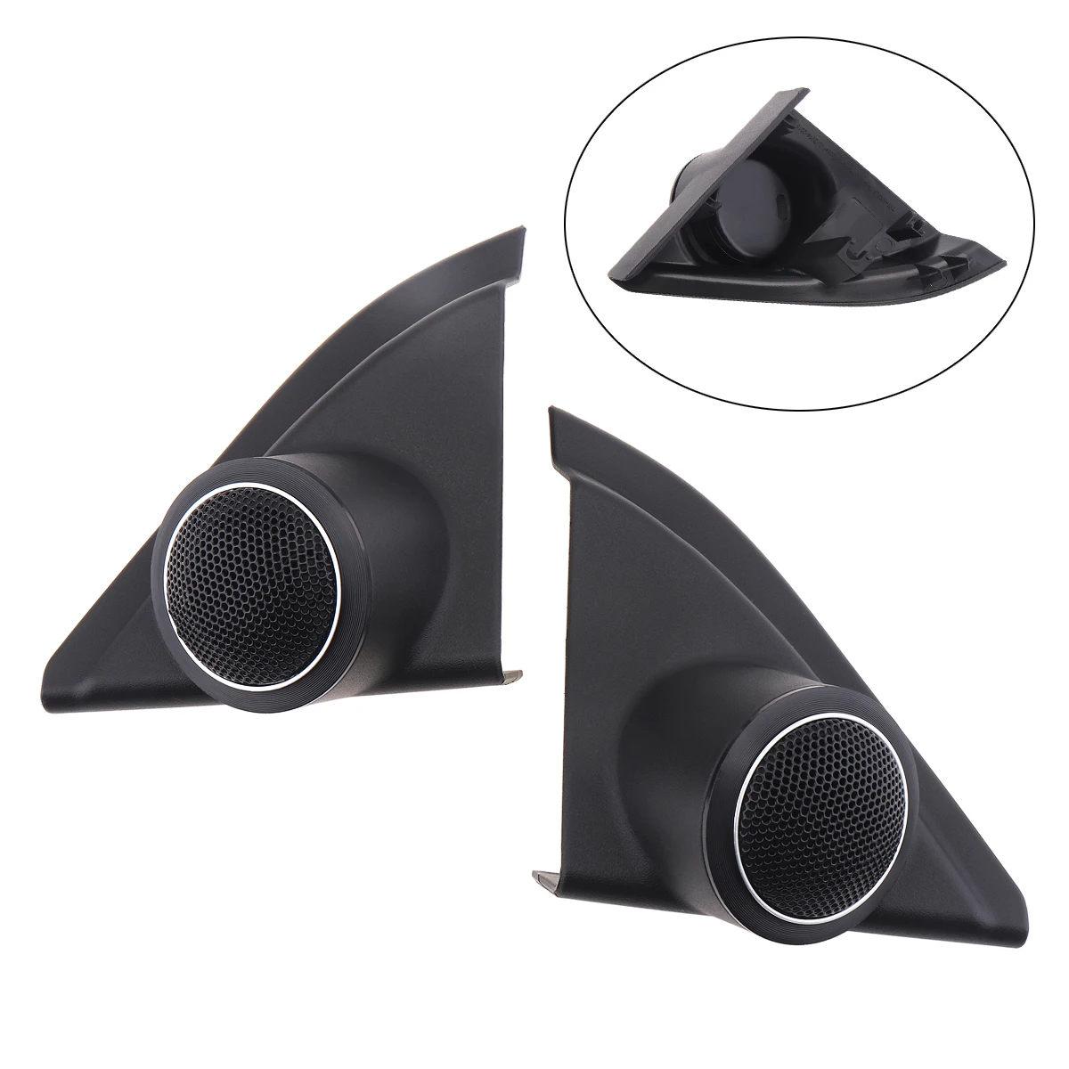 ABS Hifi System Tweeter Horns Cover Fit for Toyota Corolla 2014 Refitting Installation Front Door Speaker Adapter Kit car tweeter cover