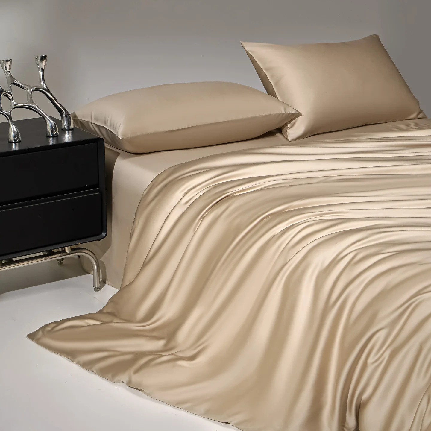 100% Mulberry Silk Bedding Set Silk Quilt Cover Set Flat Sheet Fitted Sheet Pillowcase Single Double King Duvet Cover Gift Box 4