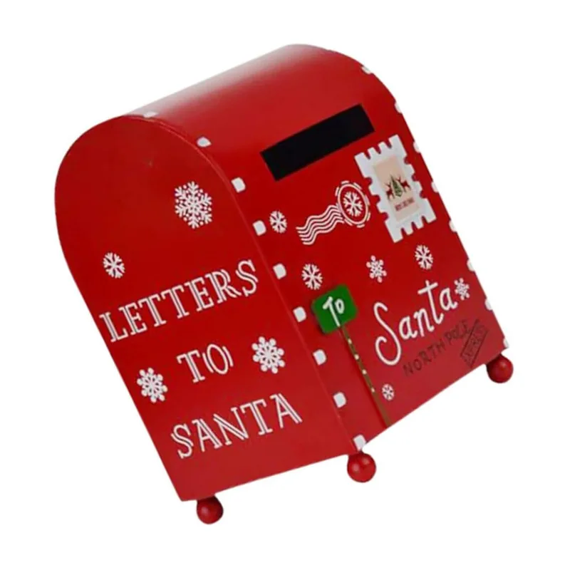 Vintage Villa Mailbox Creative Wall Hanging Letter Newspaper Box Decoration Iron Art Mailbox Household Mail Red Old Box