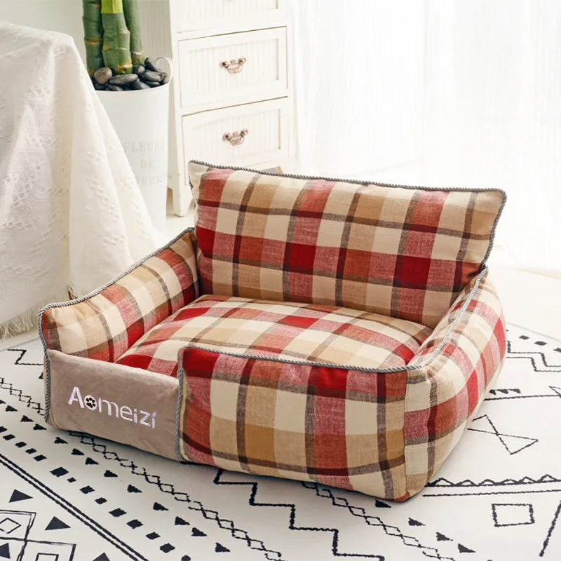 Square Removable and Washable Summer Mat Dog Kennel Four Seasons Universal Cat Kennel Teddy Corgi Pet Products