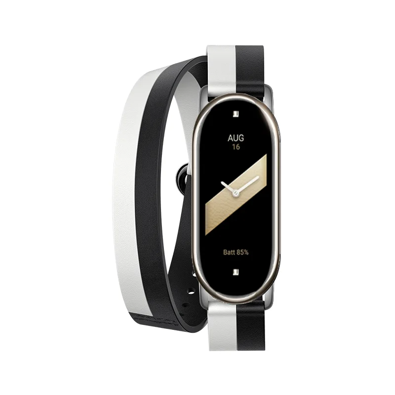 Conectores de correa de reloj de metal para Xiaomi Mi Band 8 (2 piezas de  oro con cuerda) Ndcxsfigh