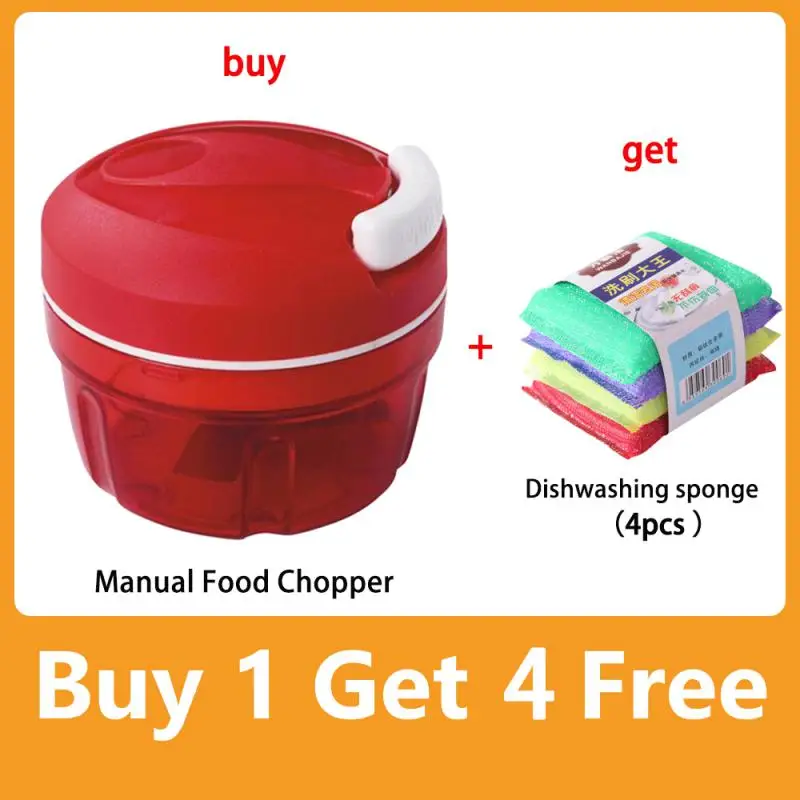 Multi-function Manual Food Chopper Meat Machine Crusher Blender Household Vegetable Chopper Shredder Garlic Cutter Meat Blender