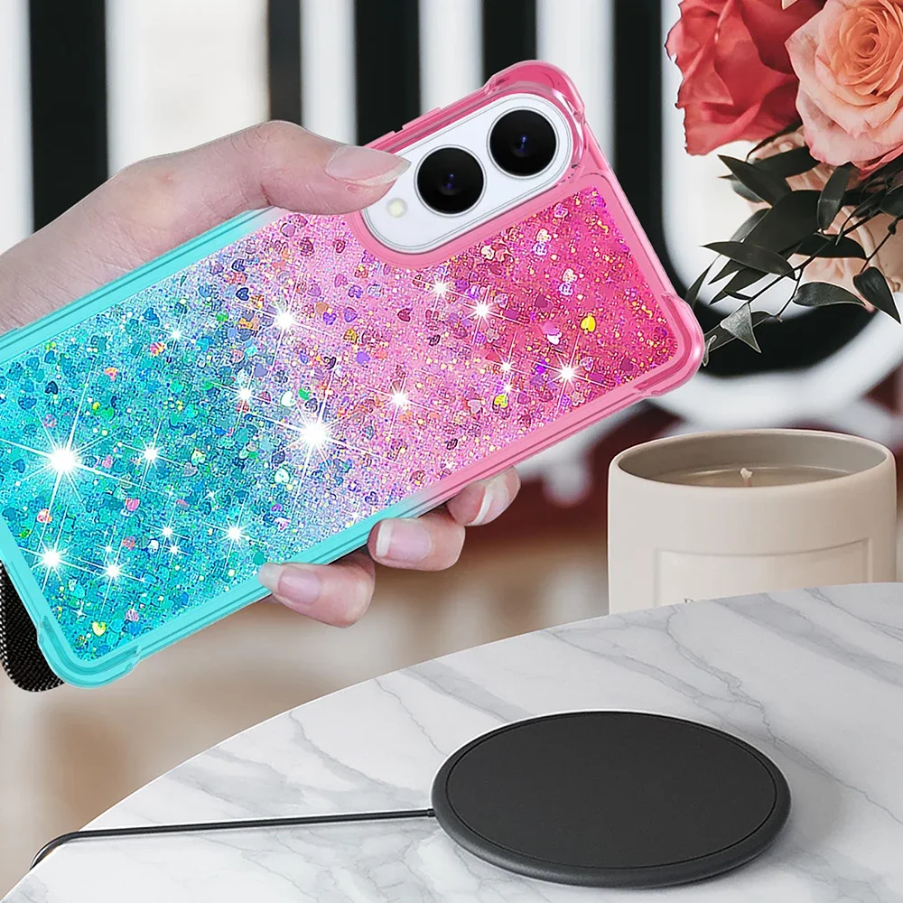 Dynamic Liquid Iridescent Flow Sand Phone Shell Case