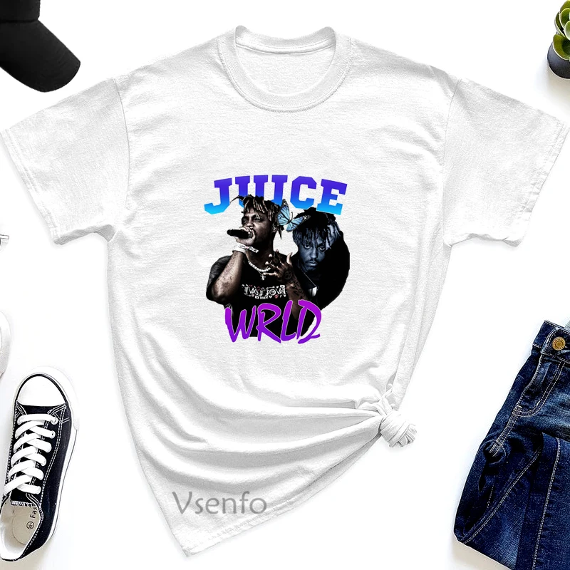 Rapper Singer Juice Wrld Printed T-shirt Summer Cotton Short Sleeve T Shirts 1