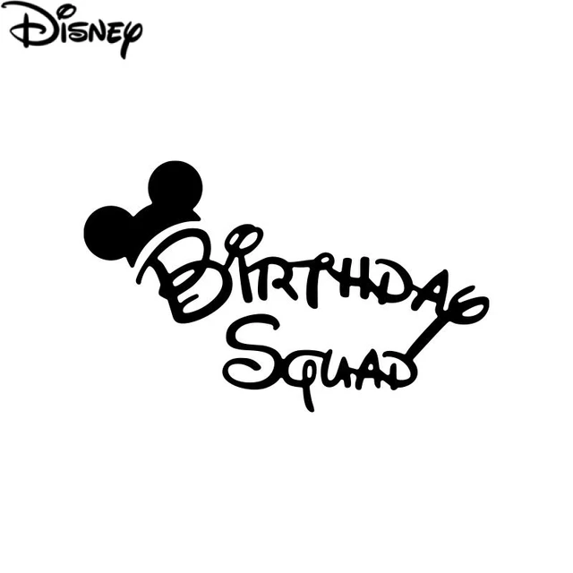 Birthday Squad Letters Metal Cutting Dies Disney Mickey Mouse Ears