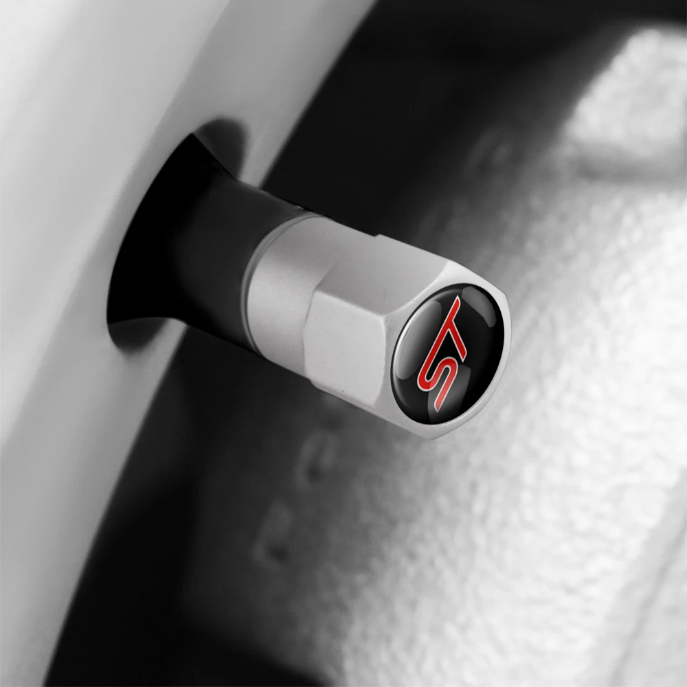 Auto-Reifenventilkappen Radschutz-Staubkappen Leder-Schlüsselanhänger für Ford Fiesta Focus 2 Mk3 Mustang Ranger Kuga Mondeo Mk4 Edge – Detail 7