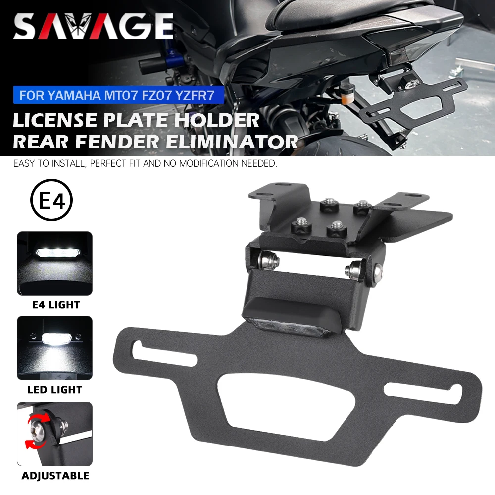 License Plate Holder motorcycle license plate holder for YAMAHA MT-07 FZ-07 2014-YZF R7 Motorcycle