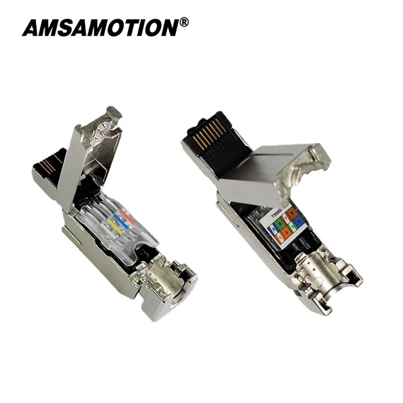 Amsamotion-conector de Cabo de Rede pn Rj45 Plug Crystal Head 9011bb11 1bb10 1bb20 para Siemens Rede Profinet de Pinos