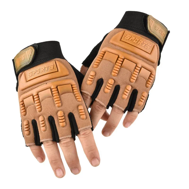 Kids Fingerless Gloves 5-10 Years Old Combat Anti-Skid Sports Riding Outdoor Half Finger Boys Girls Gloves fingerless gloves half finger gloves