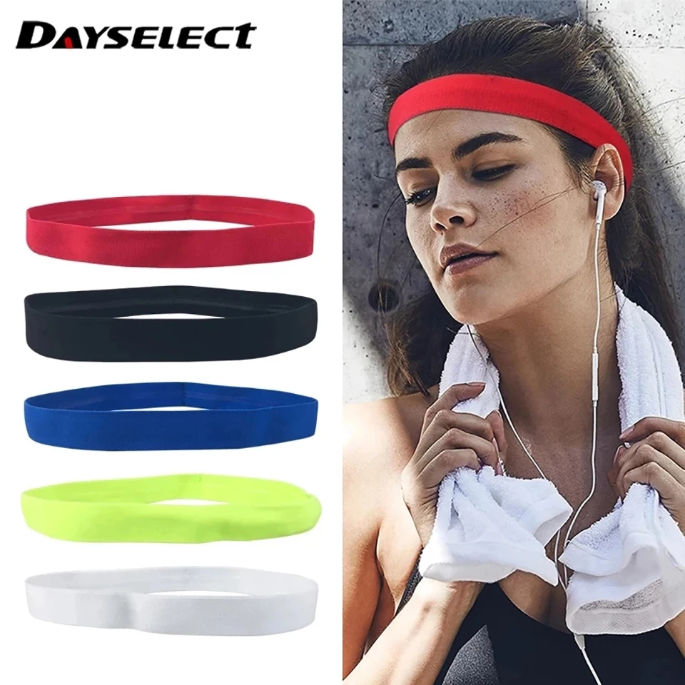 Men Women Headband Sport Sweat Hair Bands Forehead Protection Running Fitness Yoga Tenis Elastic Sweatband