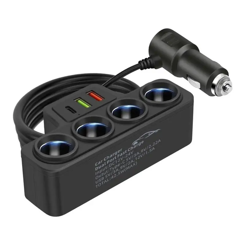 

USB-адаптер для автомобильного прикуривателя, 120 Вт, 12-14 в